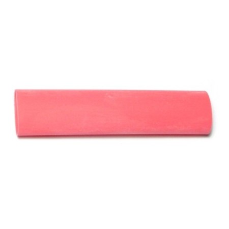 MIDWEST FASTENER 1/2" x 3" Red Heat Shrink Tubing 5PK 73087